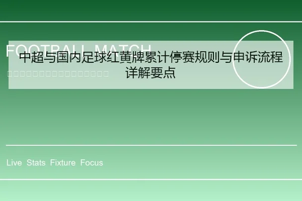 中超与国内足球红黄牌累计停赛规则与申诉流程详解要点